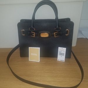 Michael Kors Black Hamilton Satchel